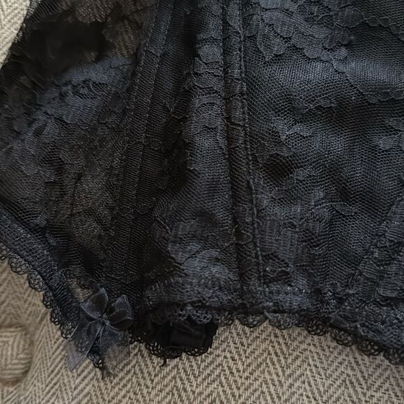 H&M Black Lace Bustier Corset size 6 - Picture 4 of 6